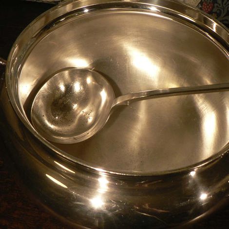 Inside tureen